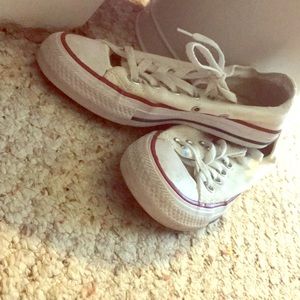 All white Converses